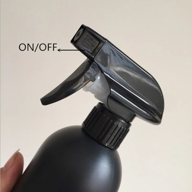 

50ps 500ml Empty Spray plastic bottle High Quality Wash Cleanser Kitchen Water Sprayer Refillable Bottle With Mist Sprayer Black