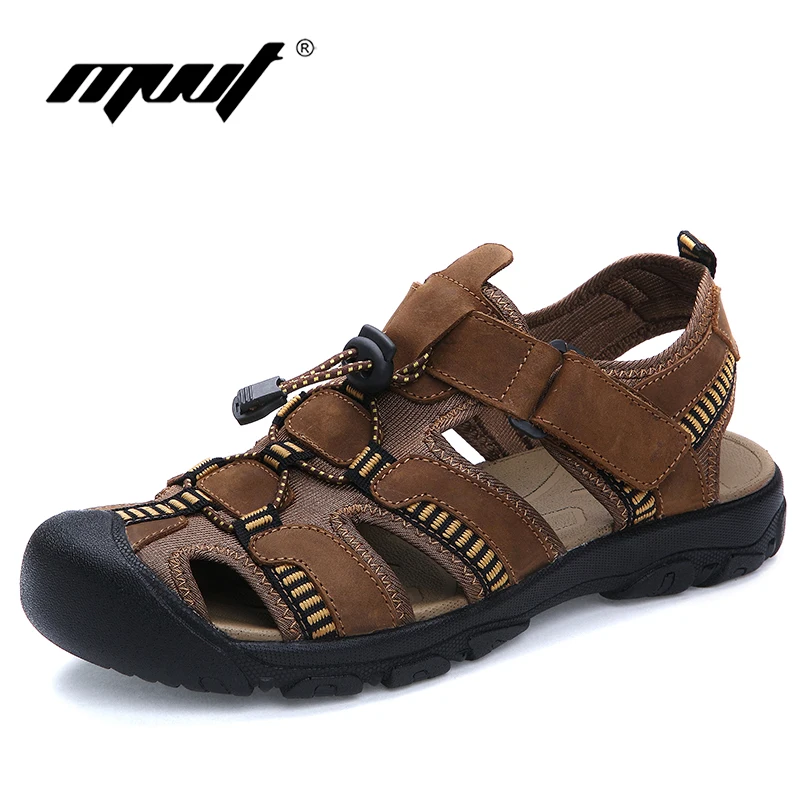 Quality Plus Size 47 Sandals Men Comfort Genuine Leather Men Sandals Classics Summer Sandals Men Non