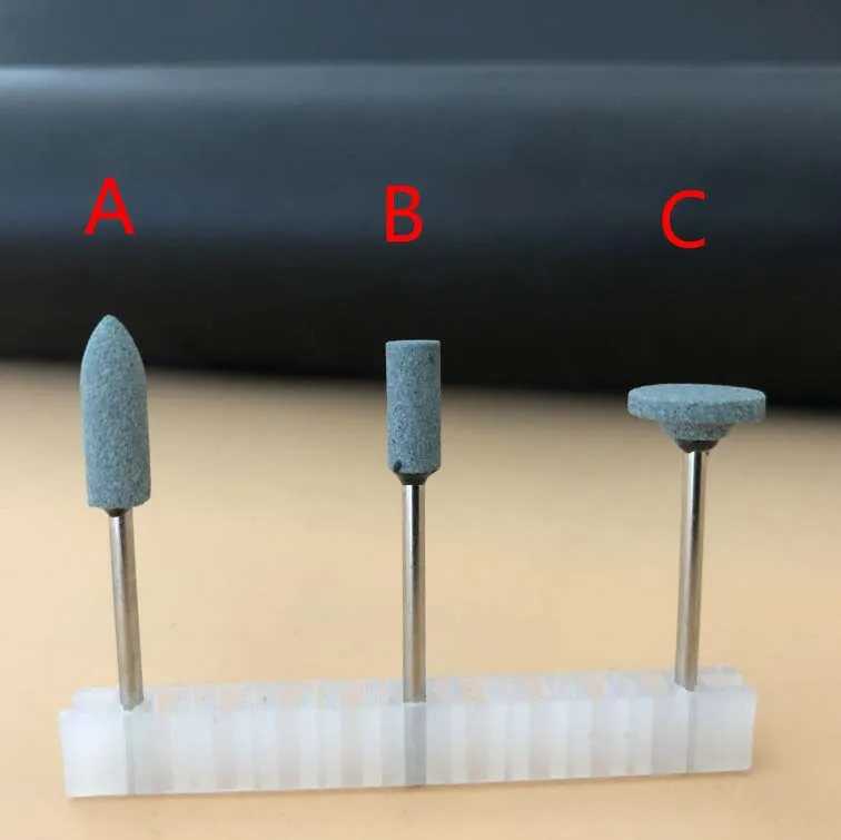 20 Pcs Dental Denture Polishing Grinding Green Sand Stone Materials