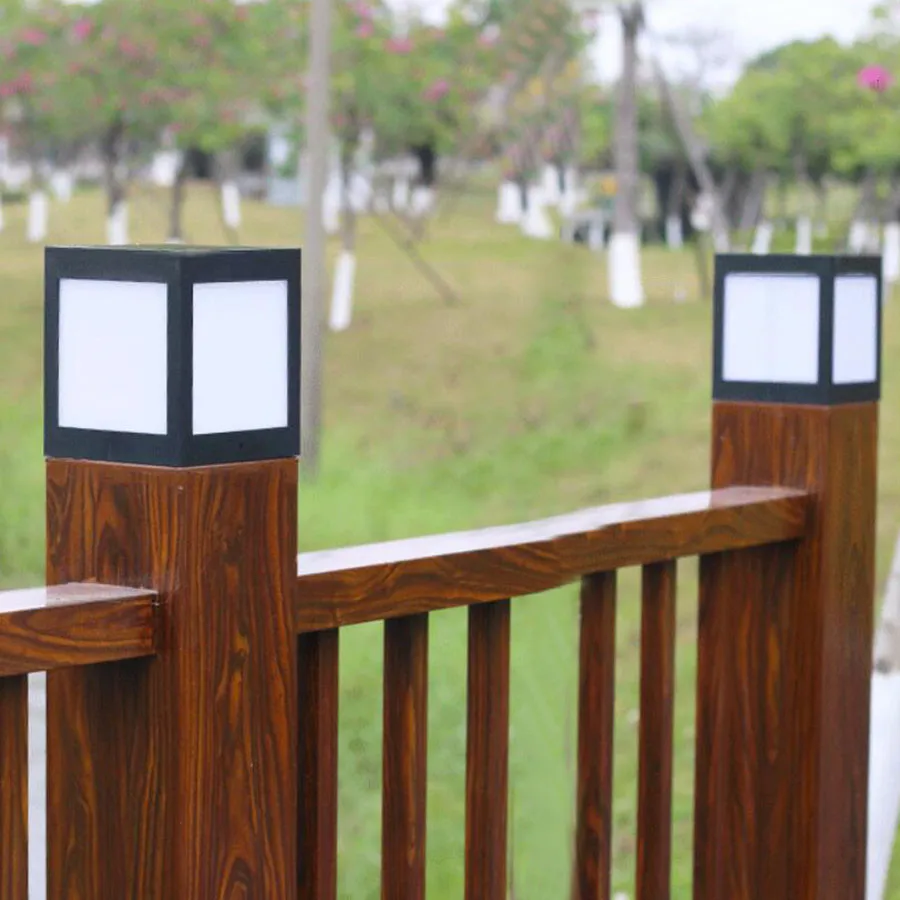 Caminho ao ar Luz à Prova Thrisdar Solar Jardim Pilar Dwaterproof Água Paisagem Led Cerca Porta Pós Estigma Lâmpadas Livre Gramado 23 dwaterproof água paisagem led cerca porta pós