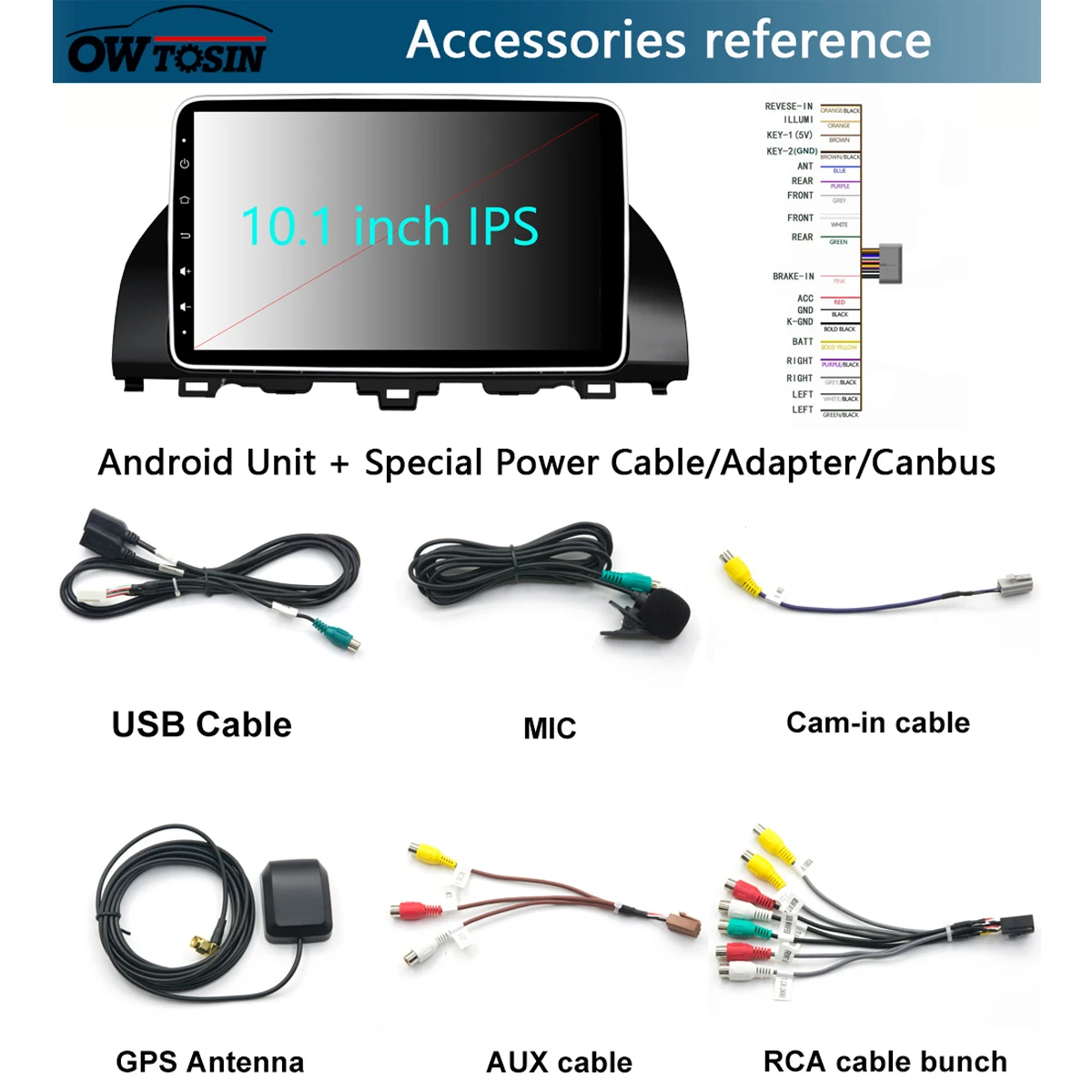 10," ips Android 9,0 8 ядерный 4 Гб ram+ 64 ГБ rom Автомобильный DVD радио плеер gps для Honda ACCORD 10 DSP CarPlay Parrot BT Adas стерео