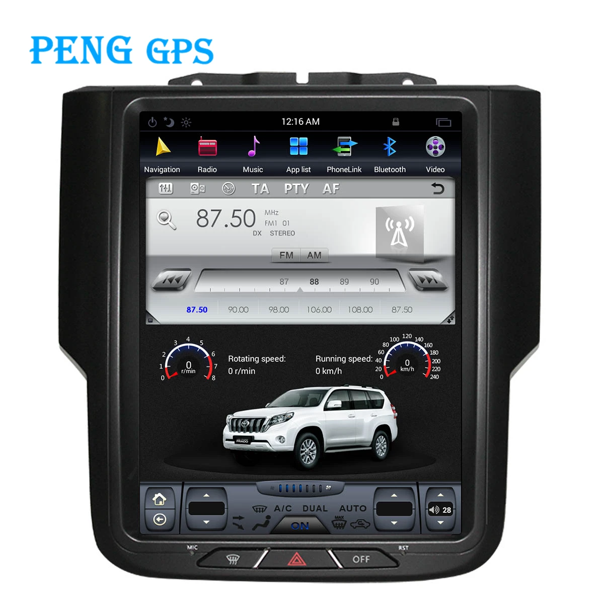 Android 7 1 10 4 &quotTesla вертикальный экран автомобильное радио для 2014 2018 Dodge RAM 1500 GPS