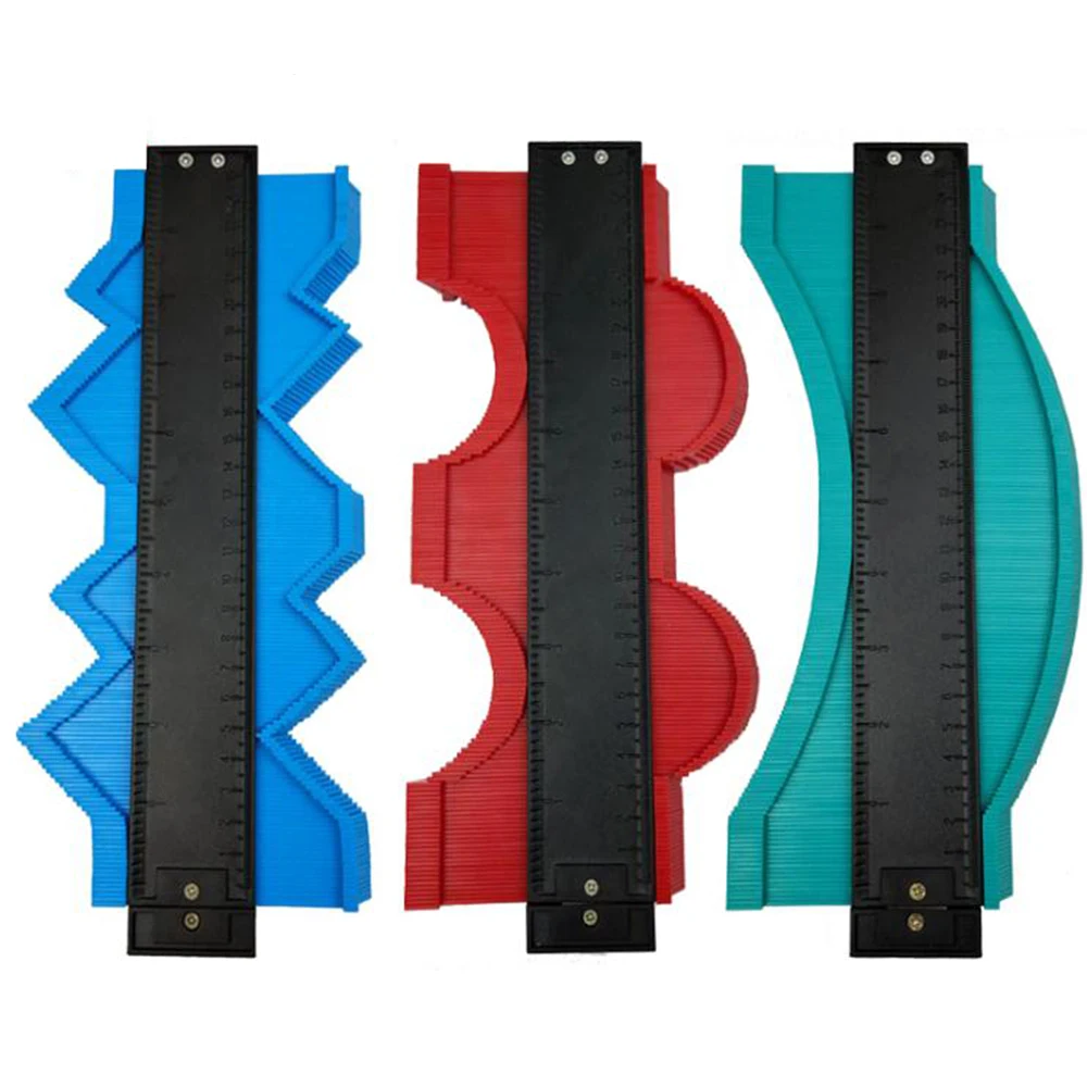 

Plastic Contour Gauge Profile Copy Duplicator master outline gauge Wood Marking Tiling Laminate Tiles General carpenter Tools