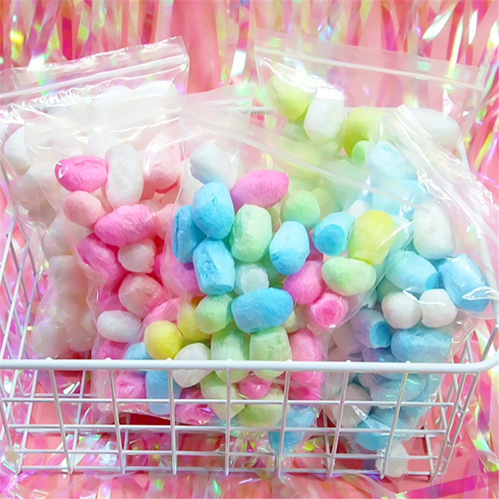 

Children Stress Fluffy Slime Kids Toy Sludge To Release Toy Pearl Clay Crystal Silkworm shell Mud Filler DIY Material Science