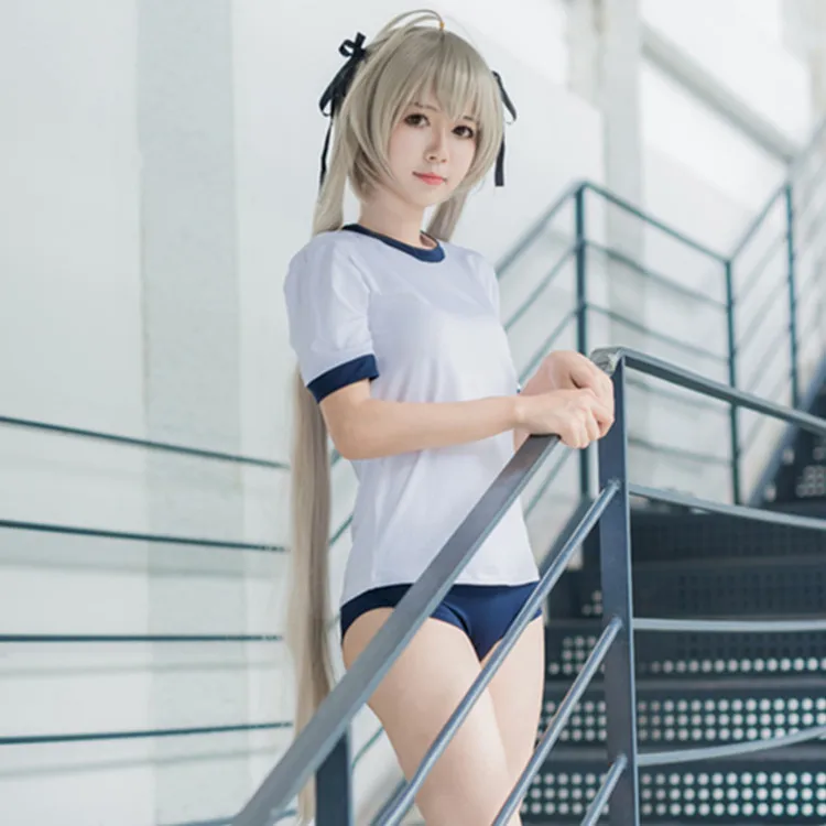 

New Yosuga no Sora Kasugano Sora Cosplay Costume Girls Sportwear Uniform Gym Suit Halloween Costumes for Women S-XL