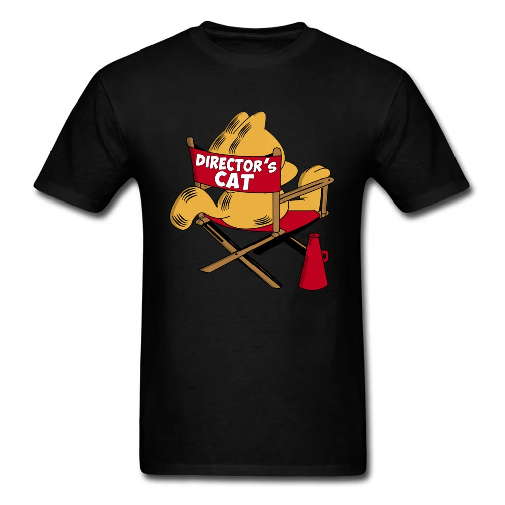 cosie Short Sleeve Tops Shirt VALENTINE DAY O Neck 100% Cotton Men T-Shirt Directors...Cat cosie Tee Shirts Oversized Directors...Cat black