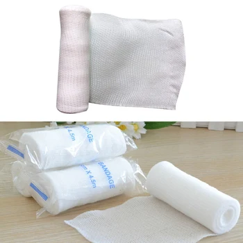

2rolls/lot 10cmx4.5m Elastic Bandage First Aid Kit Gauze roll Wound Dressing Nursing Emergency Care Bandage