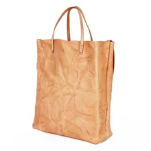 Новинка, ретро ручная работа, замшевая кожаная сумка, художественная кожаная сумка на плечо, вертикальная секция, кожаная сумка растительного дубления