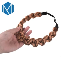 M MISM Woman Twisted Wig Hair Band for Girl Fashion Braided Scrunchy Elastic Hairband Party Accessories Lady Style Wedding 2017