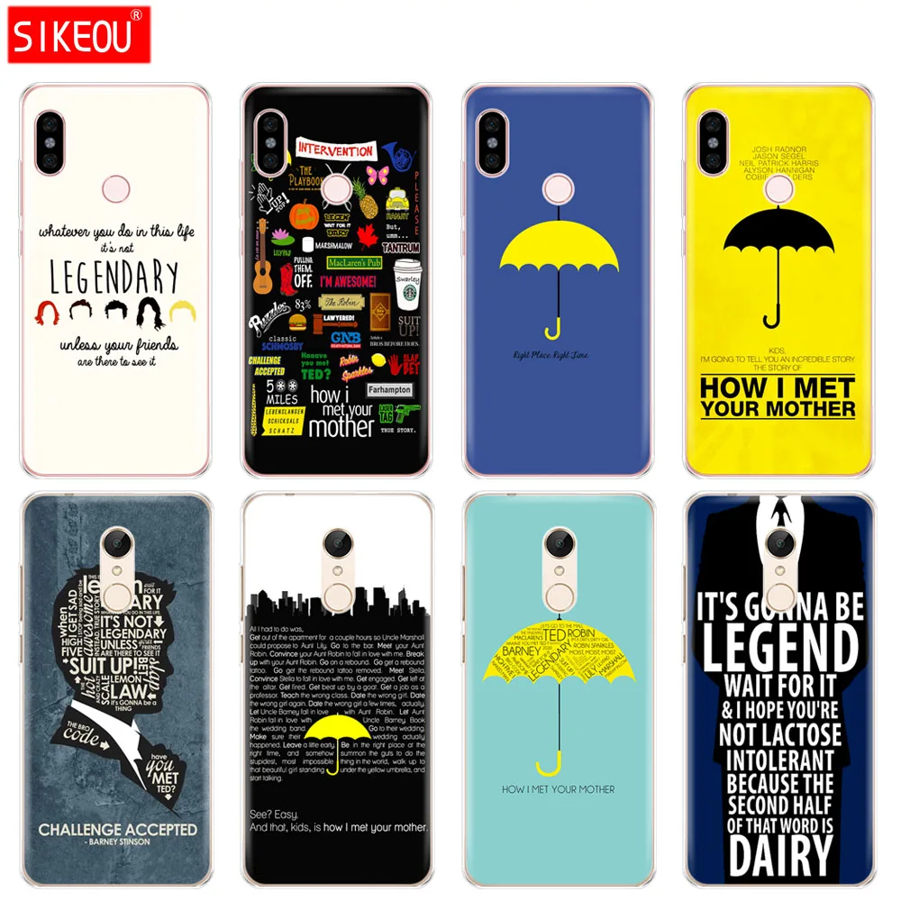 

Silicone Cover phone Case for Xiaomi redmi 5 4 1 1s 2 3 3s pro PLUS redmi note 4 4X 4A 5A how i met your mother himym quotes