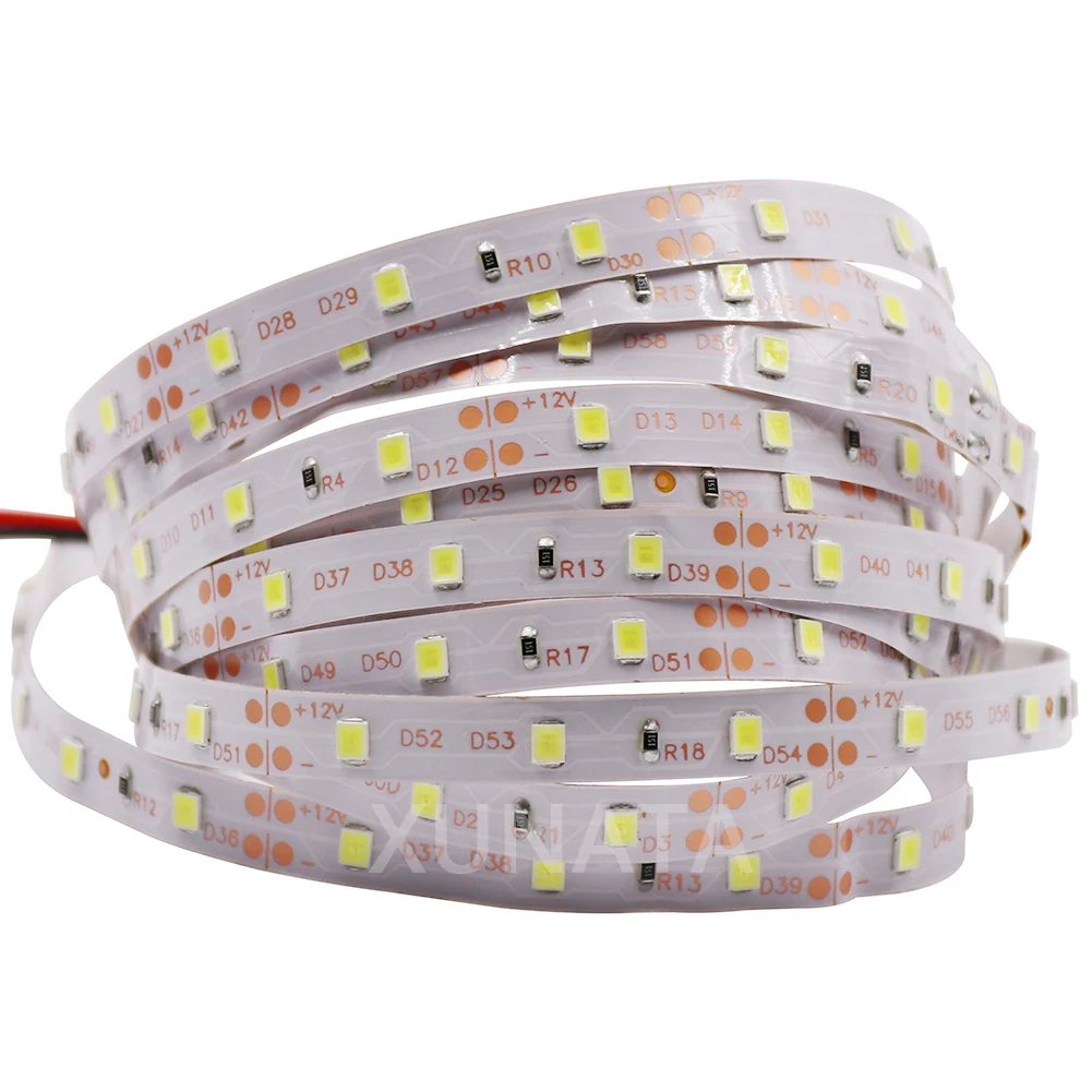 XUNATA Светодиодная лента светильник 5 м 2835 SMD DC 12 В 60/240 светодиодов/м