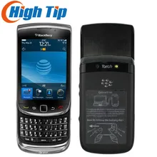 Самый дешевый 9800 разблокированный Blackberry фонарь 9800 gps wifi 3g мобильный телефон Восстановленный