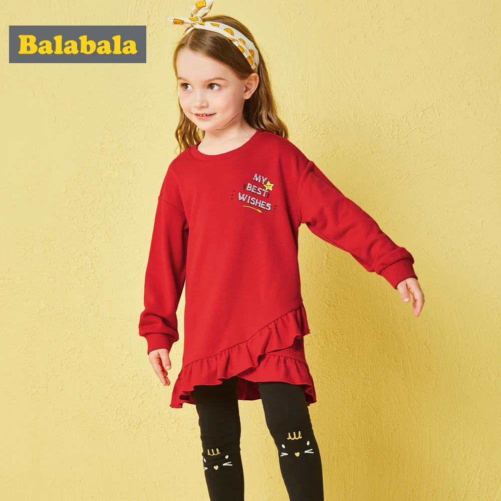 

Balabala kids clothes set for autumn children's clothing for girls Printing Pattern girls clothing set Long sleeve Trousers kid