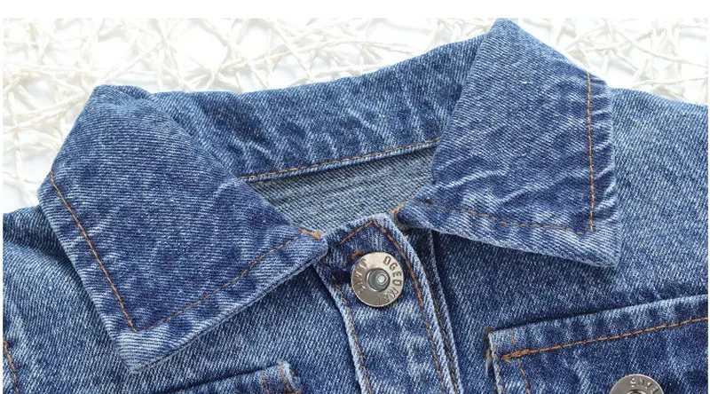 Girls Denim Jackets Coats Long Sleeve Pineapple Jeans Coat Infantil Teenage Outwear Children Clothing Kids Girls Denim Clothes (11)