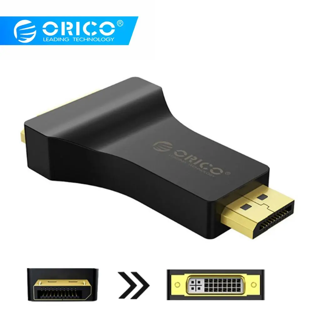 

ORICO 1080P Mini DP to VGA / DVI Male to Female Converter Adapter 4K 30Hz for Apple MacBook Pro Laptop TV