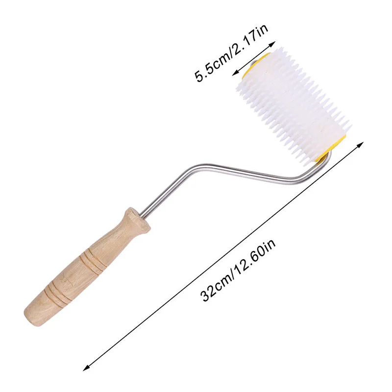 

Uncapping Needle Roller Wooden Handle Bee Honey Comb Extracting Tool Beekeeping Equipment DTT88