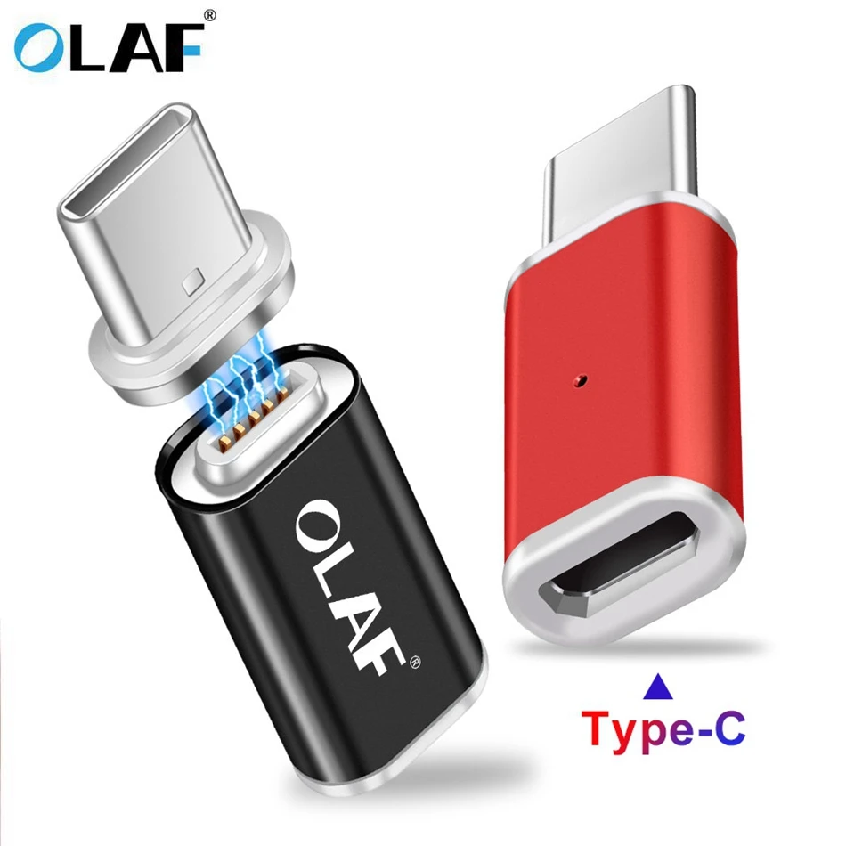 

OLAF USB Type C Cable To Type-C Magnetic Adapter For Macbook Samsung s8 s9 OnePlus 5 5T 6 Fast Charging Magnet USB-C Connector