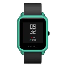 AMAZFEEL ТПУ ремешок чехол для xiaomi Huami Amazfit Bip все включено сплошной цвет Защитный Водонепроницаемый чехол Amazfit band