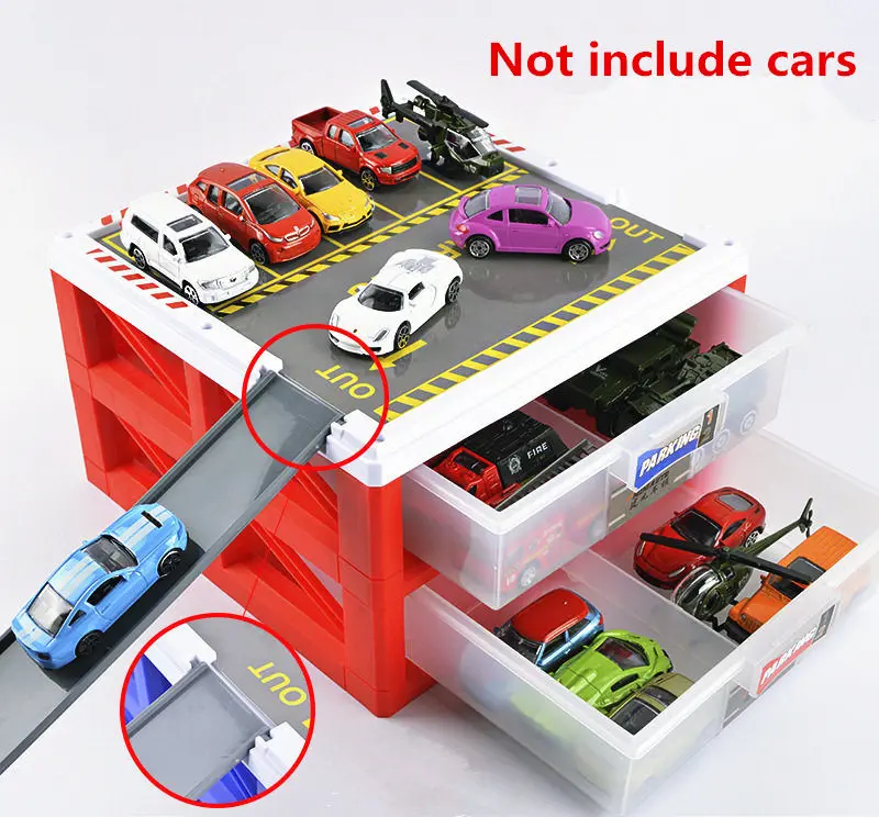 Имитационная автомобильная парковочная коробка для хранения сплава Роскошная мини-модель автомобиля навес для автомобиля игрушечный гараж Коллекционная модель дети ребенок подарок
