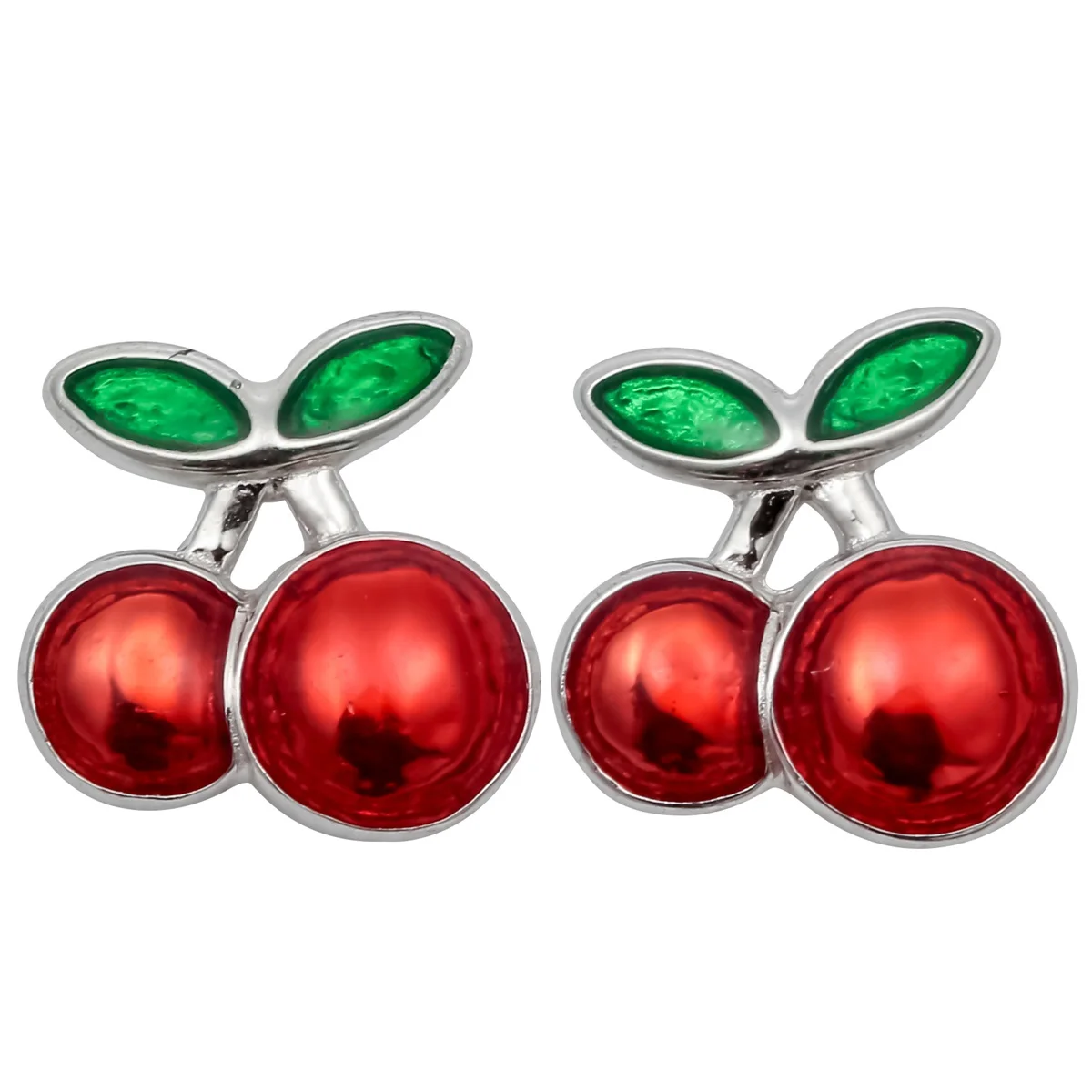Buy YACQ 925 Sterling Silver Cherry Stud Earrings