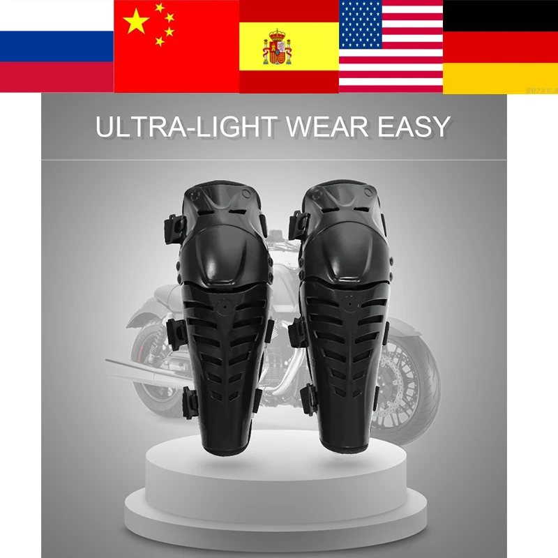 

Motorcycle Motocross Knee Pads Breathable Kneelet Brace Shin Guards Protective Armor Set Universal for Motorcycle ATV Dirt Bike