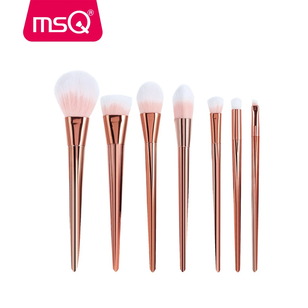 

NEW MSQ 7pcs Techniqueing Makeup Brushes Set Synthetic Hair Acrylic Diamond Make Up Brushes Tools Cosmetic Foundation Brush Kit