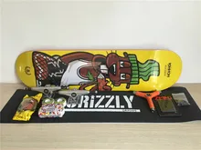 Skate Board Complete Set Union Deck Trucks & Wheels Toy Machine Bearings Plus Hardware Set Riser Pad & Installing Tool