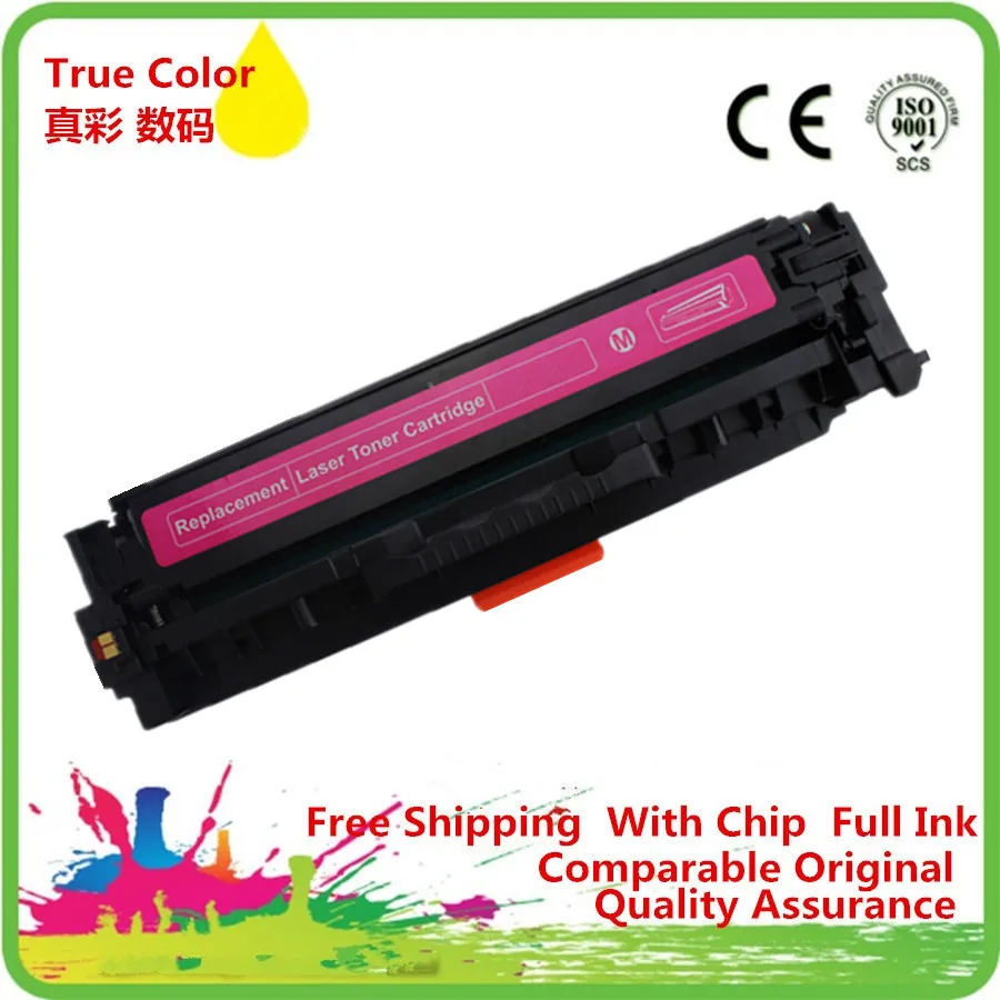 Compatible Toner Cartridge Replacement for Hp 201a Cf400a Cf401a Cf402a Cf403a for Hp M252dw 277n 277dw M252n 201a Color Laserjet Containing Chips-Combination