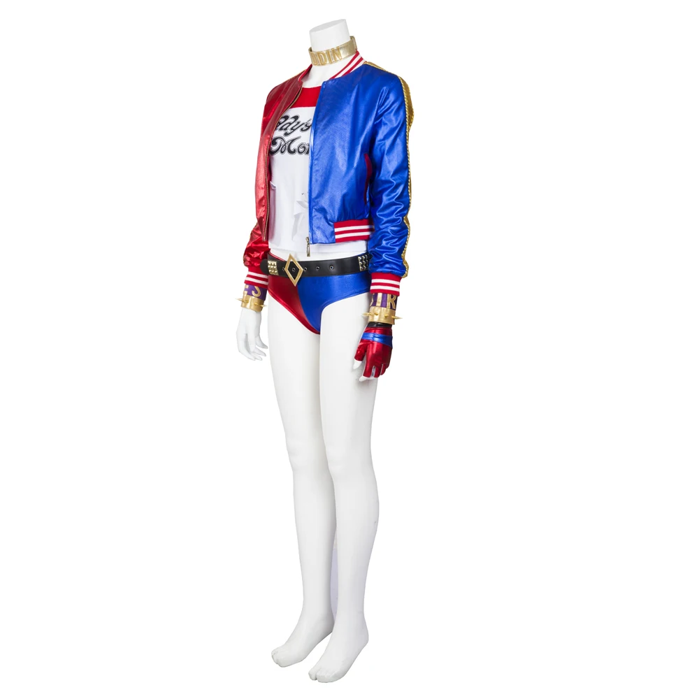 Custom Made Suicide Squad Harley Quinn Costume Deluxe Outfit for Women - Perfect for Halloween Carnival Cosplay - MANLUYUNXIAO image 2
