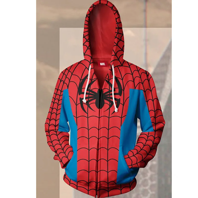 Spiderman Avengers: Endgame Costume Spider man Cosplay M Hoodie Sweatshirt Jacket Coats Men and Women New 2019 Spiderman Avengers: Endgame Costume Spider man Cosplay M Hoodie Sweatshirt Jacket Coats Men and Women New 2019