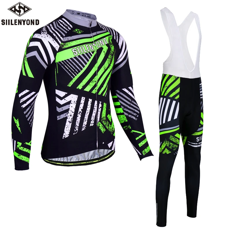 

Siilenyond Autumn Cycling Jersey Set Racing Bike Cycling Clothing MTB Bicycle Cycling Wear Cycling Clothes Sportswears For Man