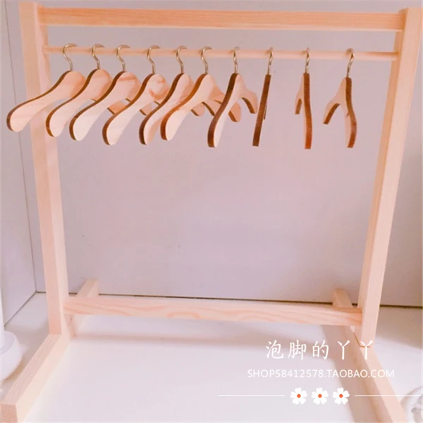 30cm single 1/6 bjd got7 exo кукла использовать деревянный шкаф деревянная вешалка - Цвет: 30cm single