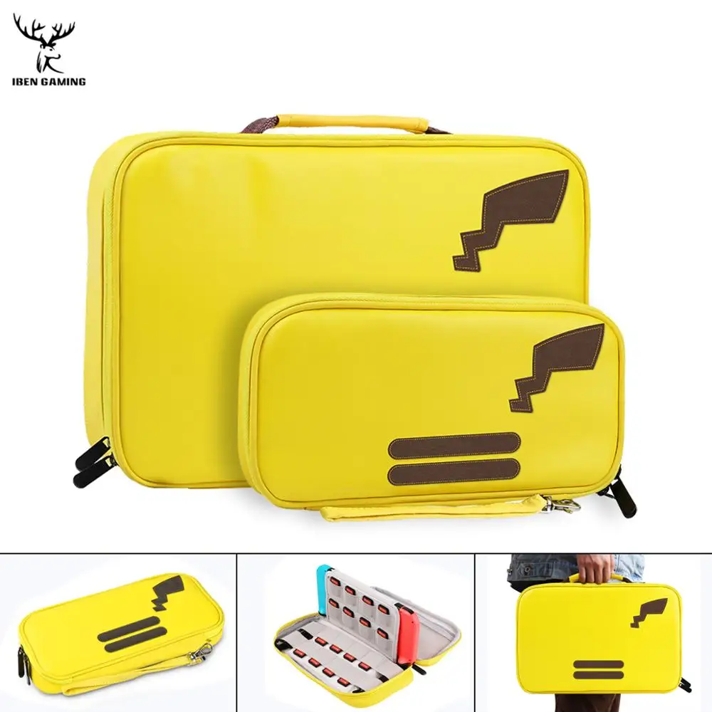 

iBen Portable PU Storage Bag Cover Case For Nintend Switch Accessories Console Water-resistent Carrying Shell Console