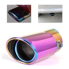 DWCX Straight Exhaust Tailpipe Tail Pipe Rear Muffler End Trim For Toyota Corolla Honda Civic Hyundai