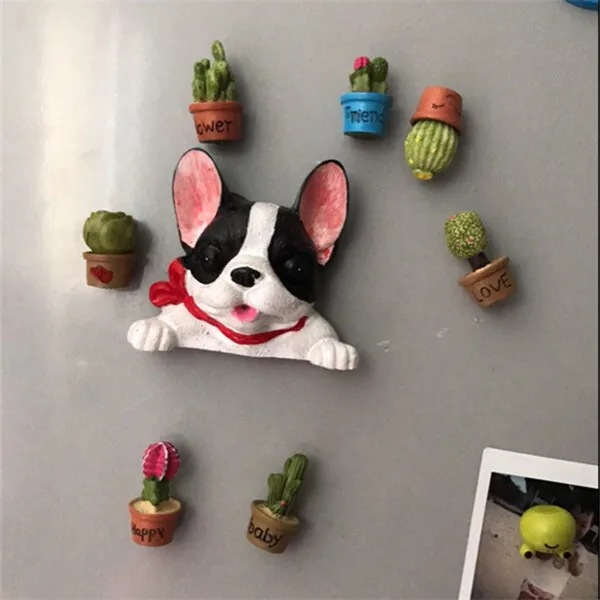 French Bulldog cute puppy dogs resin switch stickers fridge magnets - Magnet show 2