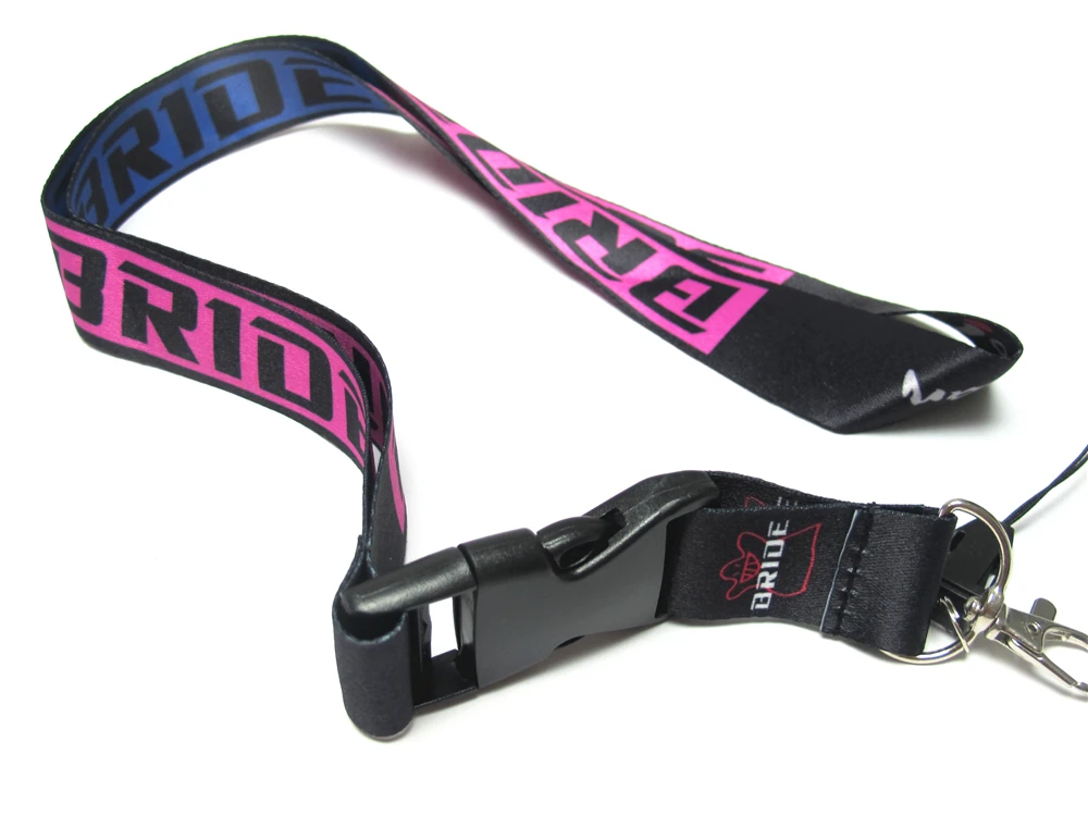 ONE PC Mens Black Bride Car Racing Key Lanyard Badge ID ONE PC Mens Black Bride Car Racing Key Lanyard Badge ID