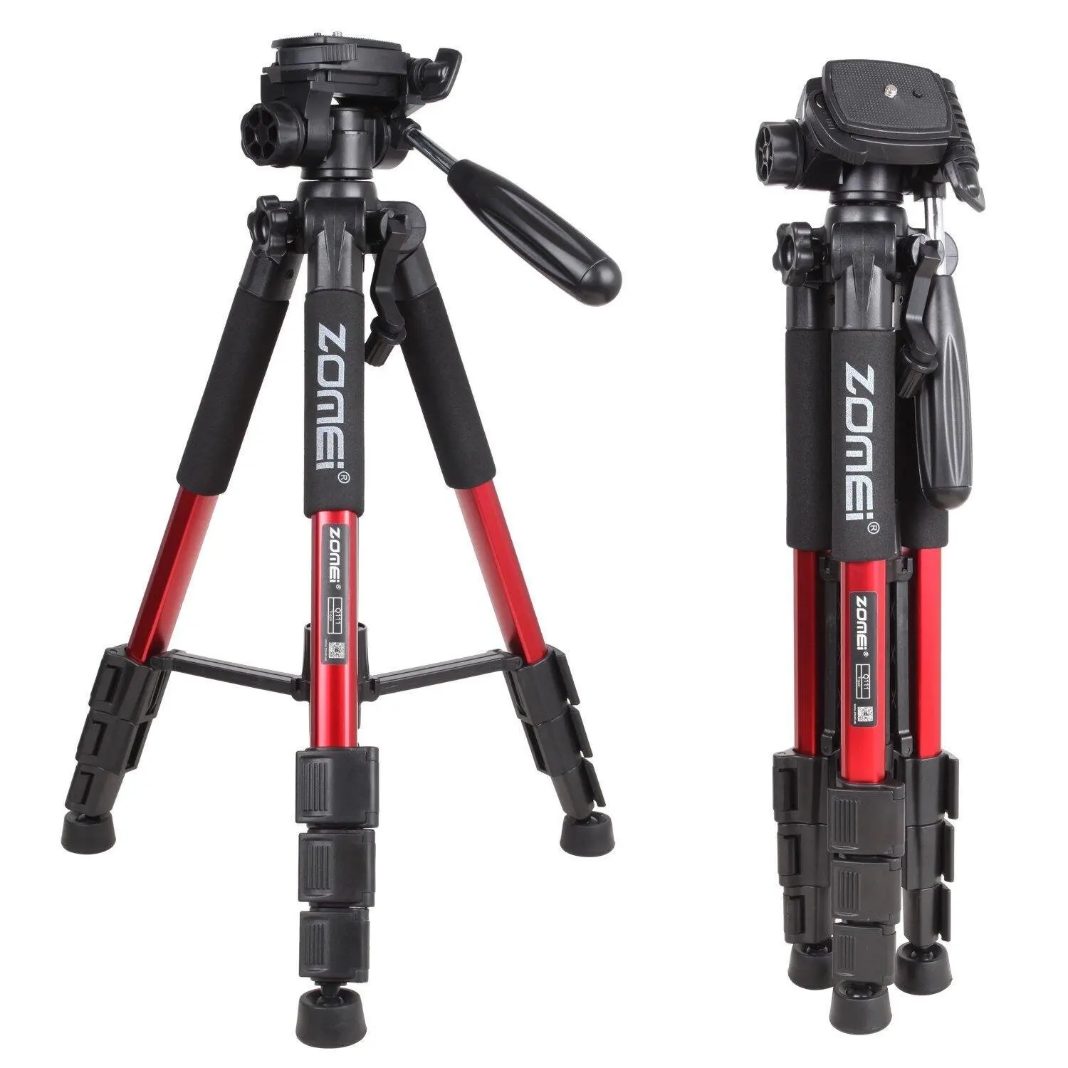 

ZOMEI Q111 55" Panoramic Camera Tripods Lightweight with 1/4 Quick Release Plate for Digital SLR Canon Nikon Sony Samsung Red