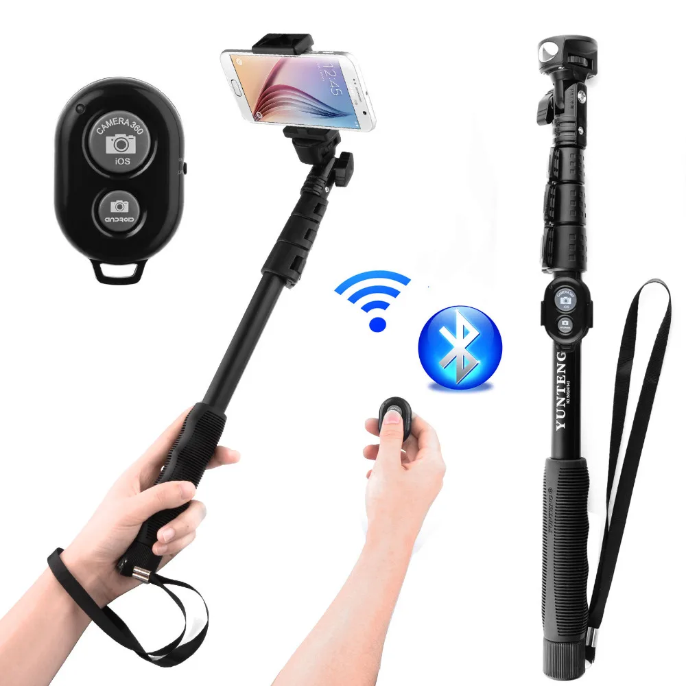 YunTeng 188 3 in 1 Bluetooth Extendable Monopod Selfie stick For iPhone Samsung  3