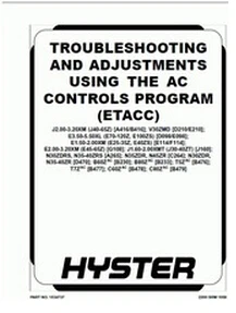 

Hyster Electric Motor Rider Trucks Repair Manuals-2013V