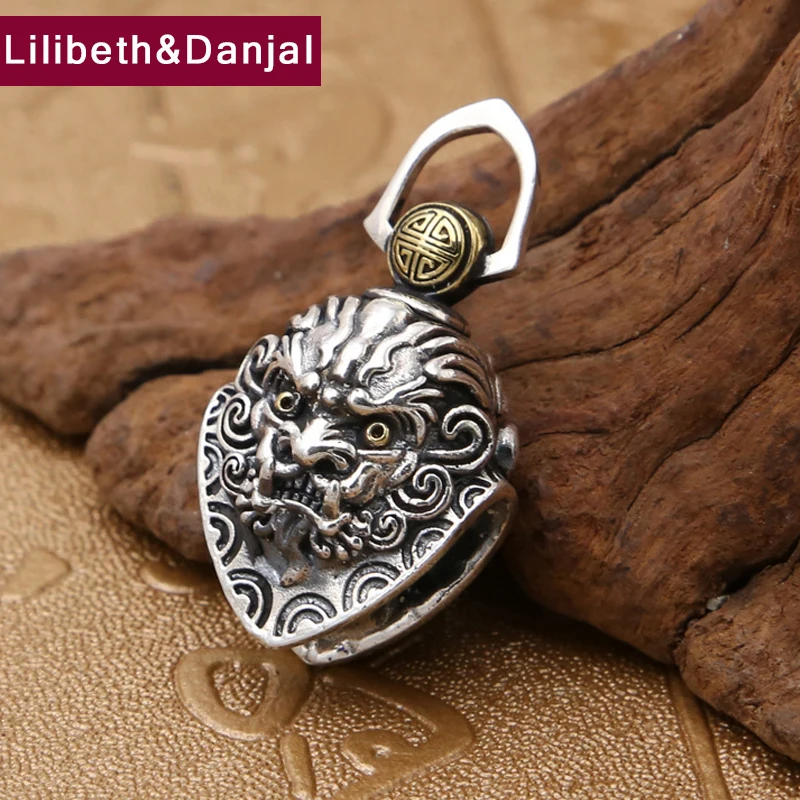 Buddha Pendant 100% Real 925 Sterling Silver indian jewelry Men Women ...