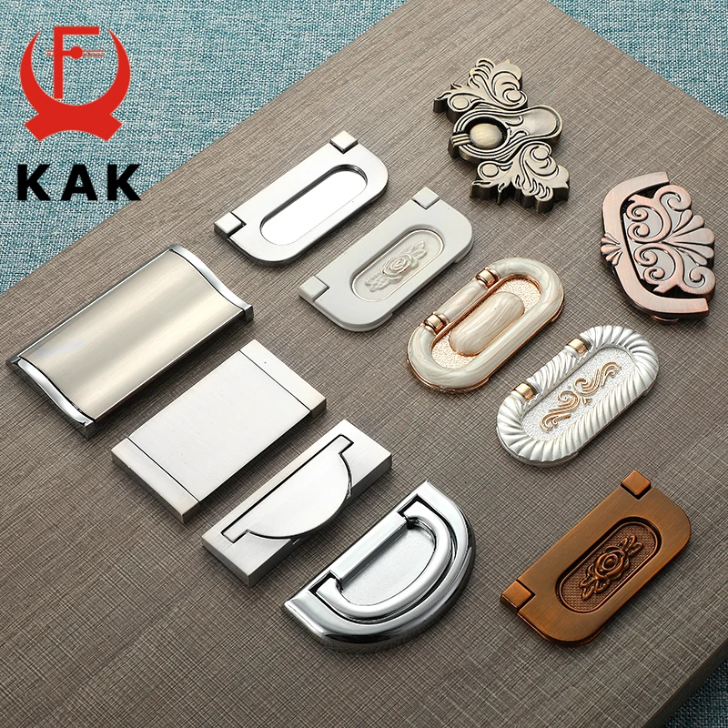 KAK سبائك الزنك مجلس الوزراء المقابض حصير الخفية مقابض باب المطبخ مقابض الأسود مقابض أدراج الأثاث مقبض الأجهزة