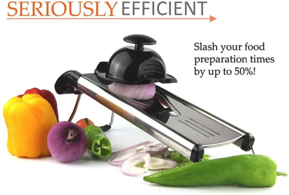 

1Set Multi-Function Kitchen Slicer Set Mandoline- With Stainless Steel Sharp Blade BPA-Free ABS ( V-Slicer Black Color)(206)