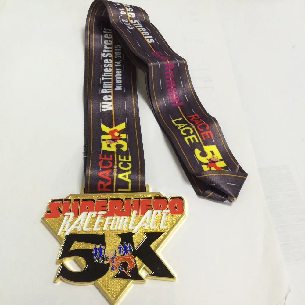 US $481.00 zinc alloy medal for championship with custom design soft enamel 100pcs100mm