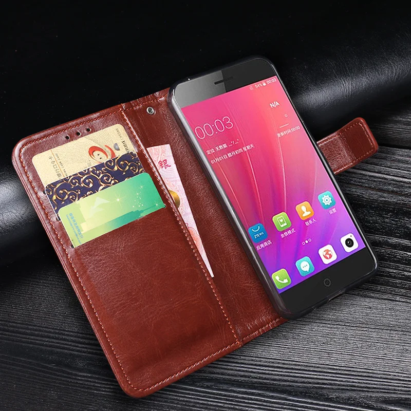 For ZTE Blade A520 Case Business Style Stand Flip Leather Wallet Phone Capa Cover for ZTE Blade A520 Case Cellphone Accessories