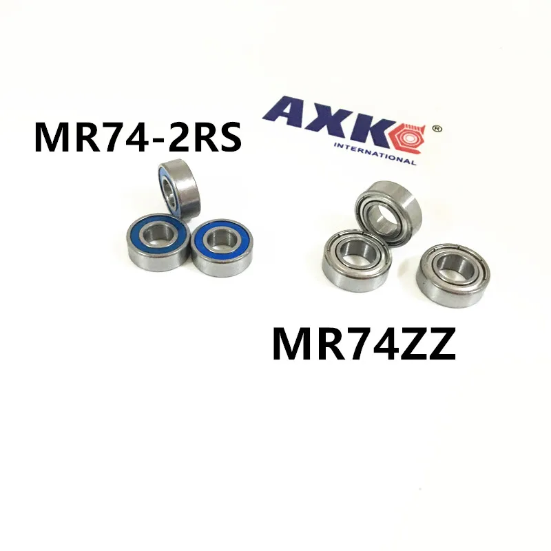 Miniature MR74 ZZ Ball Bearings MR74ZZ ABEC-3 4X7X2.5 Mm L-740ZZ MR74-2RS MR74ZZ MR74-2RS L-740ZZ 674ZZ 4*7*2.5 AXK Steel 7 Days,ball bearings,metal shielded ball bearings