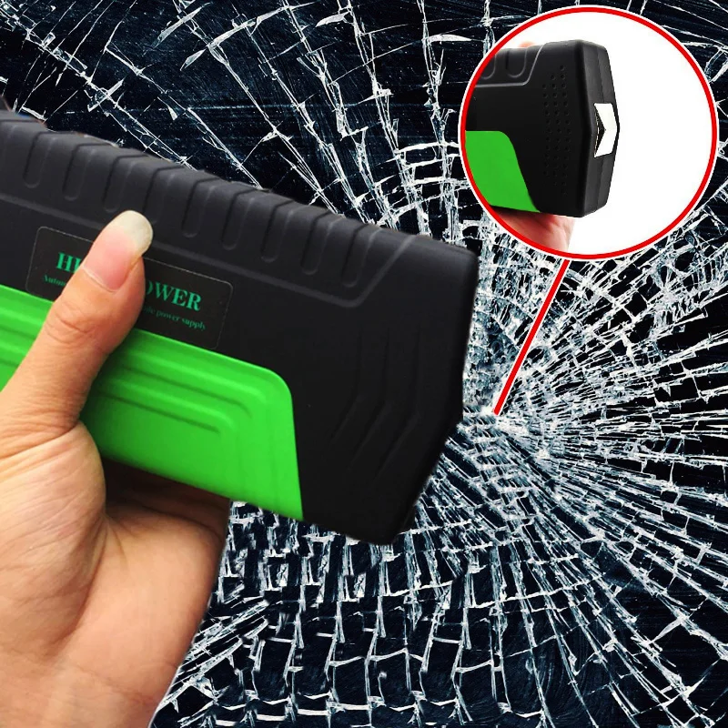 LUNDA High-capacity Car jump starter Mobile Devices digital products power bank charger pack for auto vehicle starting TM15green