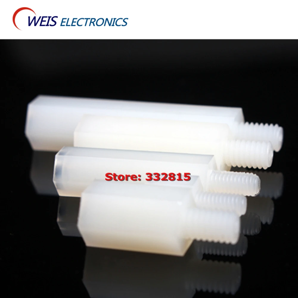 

20PCS M3 nylon plastic bolts bolt hex spacer insulating support Nut Assortment Kit M3*(5-35) +6 Free shipping
