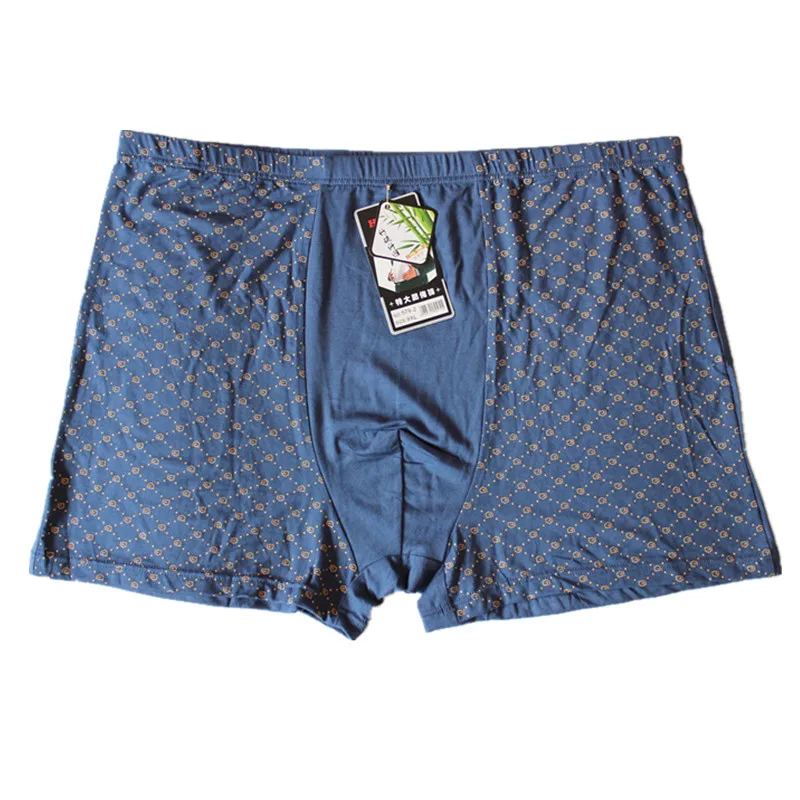 9XL&11XL 4Pcslot Underwear Soft Boxers Bamboo Fiber Boxer Men Print Boxers Shorts Plus Size Boxers Mens Underwears HOT 3