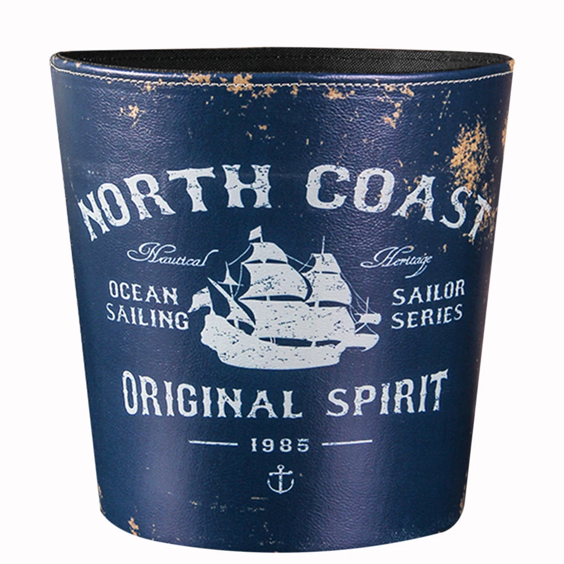 HIPSTEEN British Style Trash Bin Household Uncovered Garbage Can