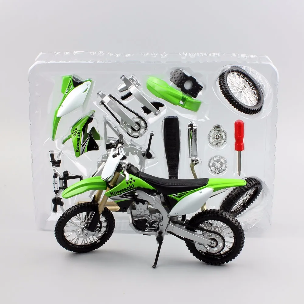 1:12 весы maisto дети Kawasaki KX 450F сборочная линия модель мотоцикла металлический Мотор велосипед литой внедорожный автомобиль грязи подарки DIY игрушки